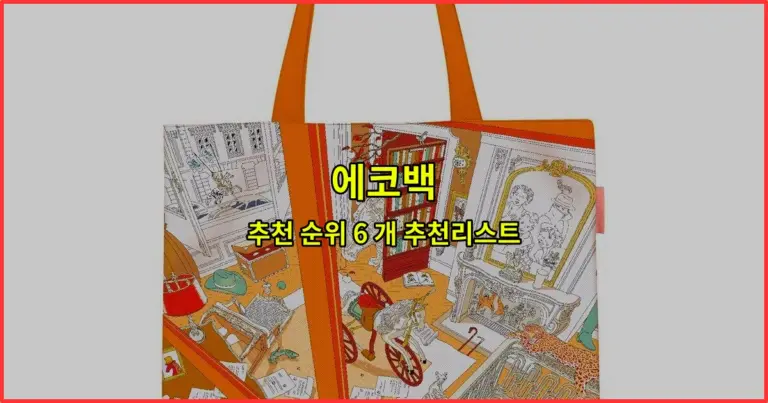에코백 추천 순위 6 개 추천리스트